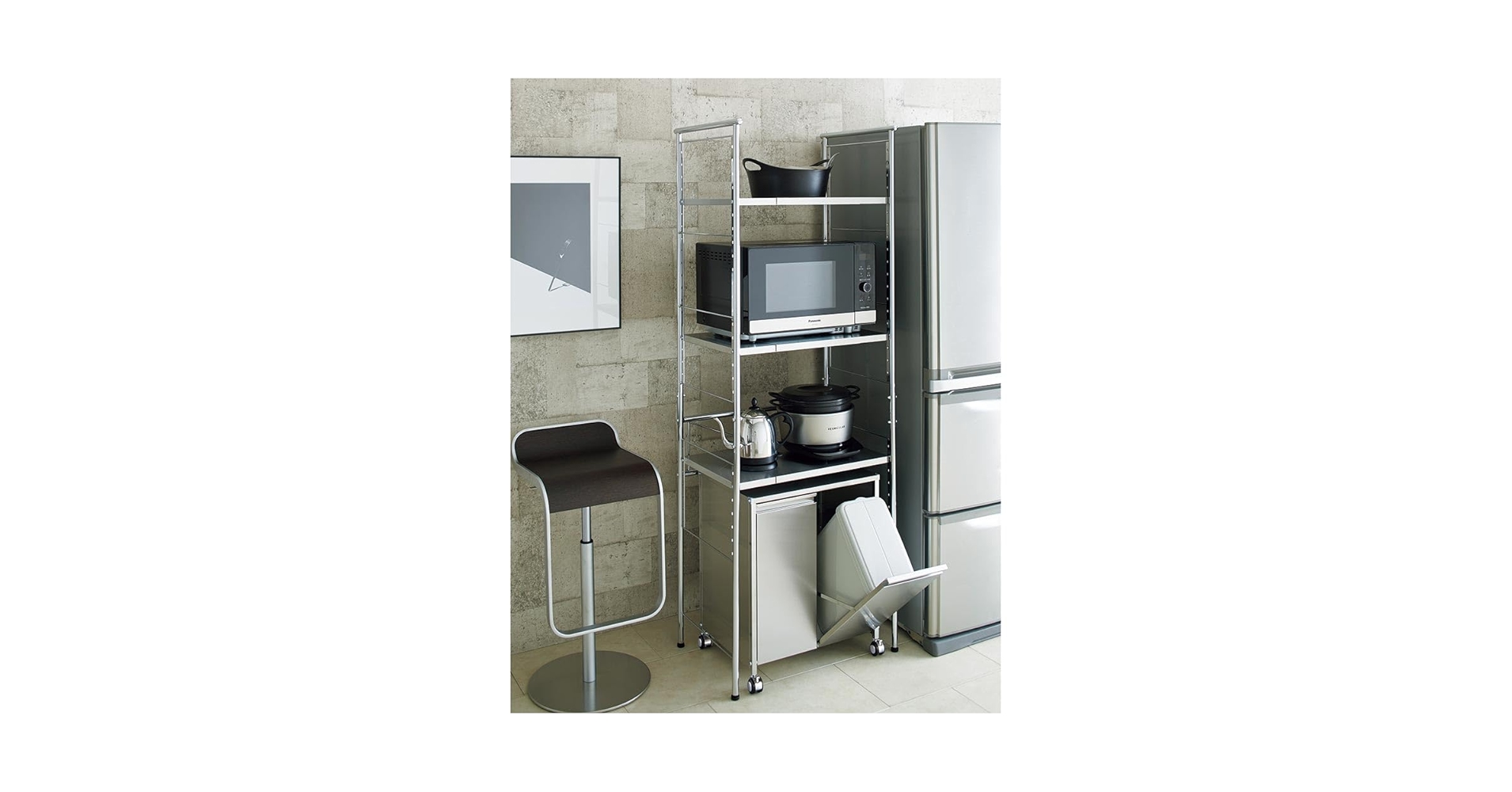 Amazon.co.jp: ディノス キッチン収納 レンジ台 キッチンラック